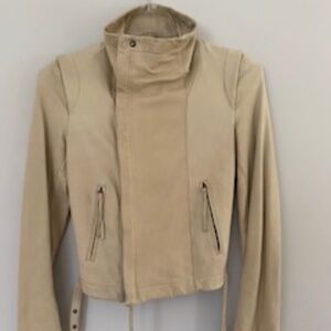 New Patrizia Pepe GIUBBOTTO Napa Leather Jacket size  EU 42
